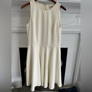 Brooks Brothers Cream Sleeveless Mini Dress